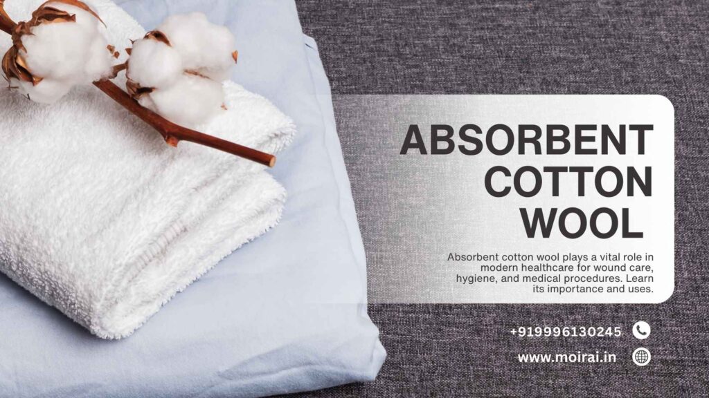 Absorbent cotton wool
